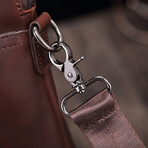 Ares Leather Laptop Bag // Coffee