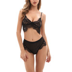 Lace Bikini // 2-Piece Set // Black (S)