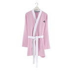 Brooks Brothers Waffle Kimono Bathrobe // Pink