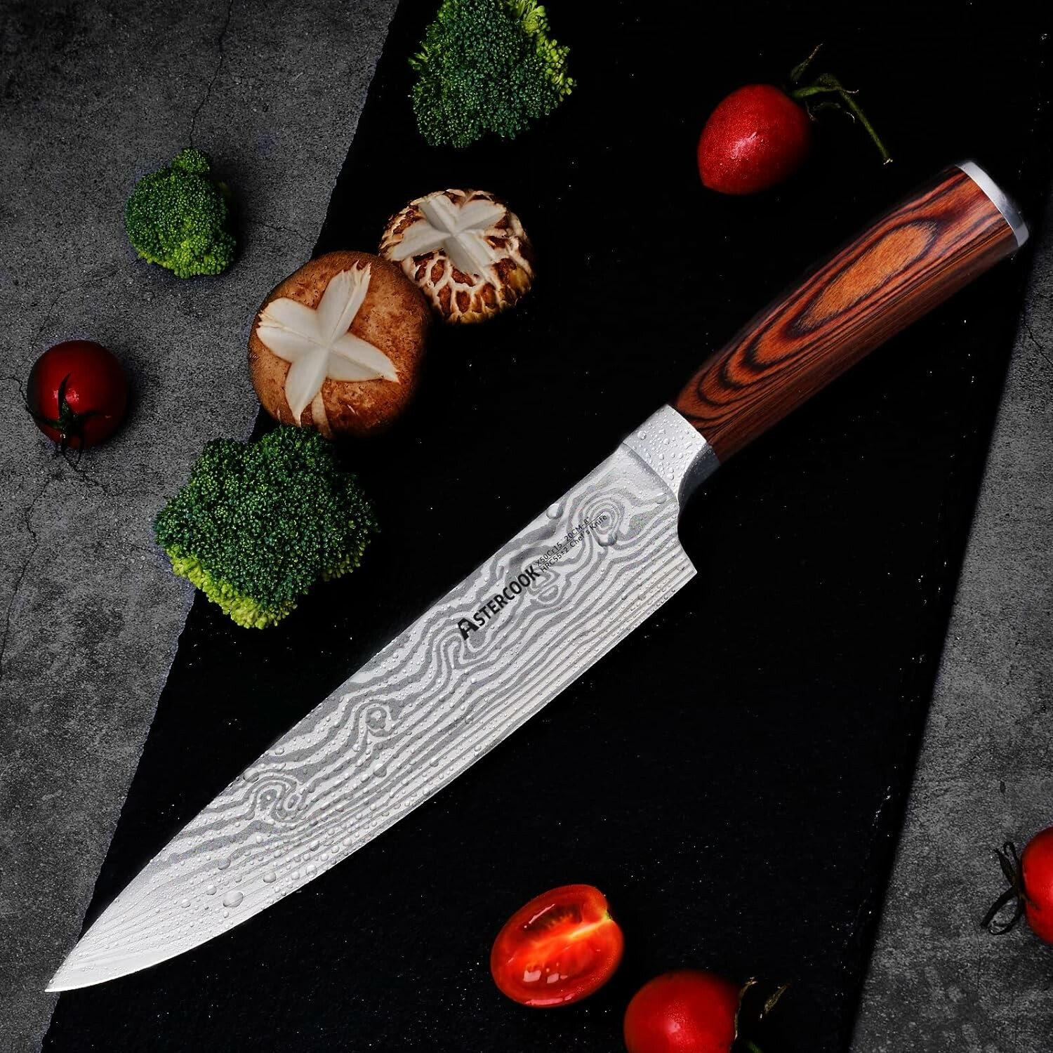  Astercook Chef Knife, 8 Inch Pro Kitchen Knife