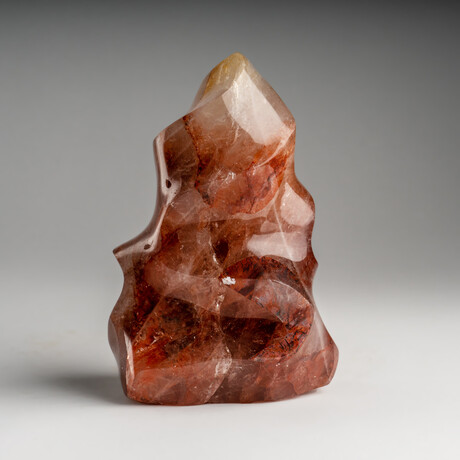 Genuine Polished Strawberry Quartz Flame Freeform