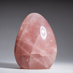 Genuine Polished Rose Quartz Freeform From Madagascar