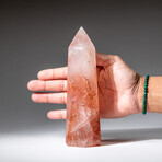 Genuine Polished Strawberry Quartz Point