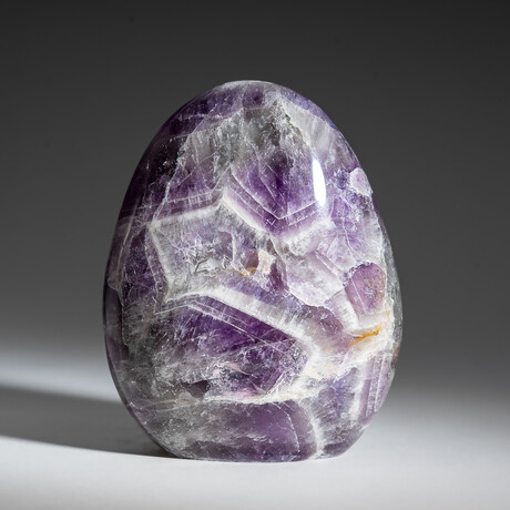 Genuine Polished Chevron Amethyst Freeform from Brazil