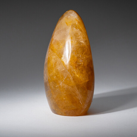 Genuine Polished Lemon Quartz  Freeform from Madagascar // Medium