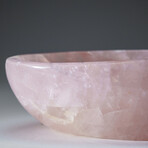 Genuine Polished Rose Quartz Bowl // V2