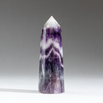 Polished Chevron Amethyst Point From Brazil