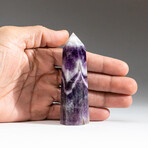 Polished Chevron Amethyst Point From Brazil