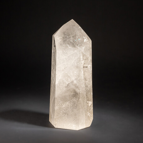 Genuine Polished Clear Quartz Point From Brazil