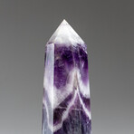 Polished Chevron Amethyst Point From Brazil