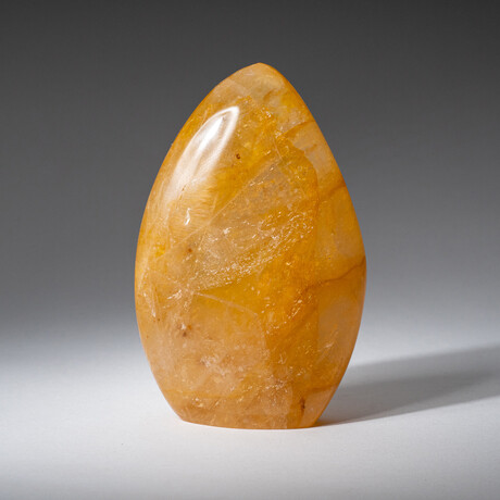 Genuine Polished Lemon Quartz Freeform from Madagascar // Small