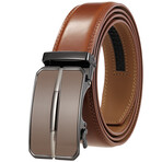 CEAUTB22 Automatic Leather Belt // Multicolor Buckle + Brown Belt