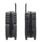 InUSA Aurum Lightweight Hardside Spinner Luggage 24" (Black)