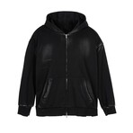 Faded Zip Up Jacket // Black (XS)