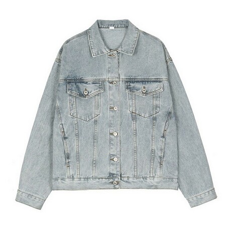 Denim Shirt Jacket // Light Blue (XS)