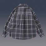 Plaid Shirt Jacket // Dark Gray (2XL)