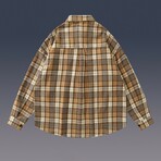 Plaid Shirt Jacket V1 // Yellow (2XL)