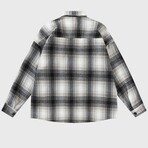 Plaid Shirt Jacket // Gray (L)