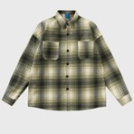 Plaid Shirt Jacket V2 // Green (2XL)