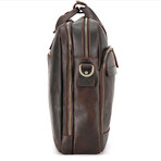046 Messenger Leather Bag // Brown