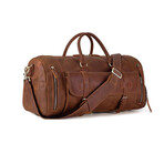 049 Duffel Leather Bag // Tan