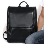 045 Backpack Leather Bag // Black