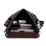 044 Backpack Leather Bag // Black