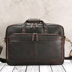 046 Messenger Leather Bag // Brown