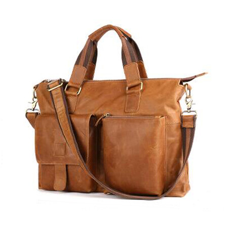 072 Messenger/Tote Leather Bag // Tant