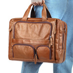 065 Messenger Leather Bag // Tan