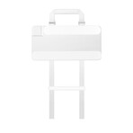 PITAKA FlipBook Case // White (iPad 12.9")