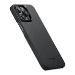 PITAKA MagEZ Case 4 // Black/Grey Twill // 600D (iPhone 15)