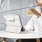 PITAKA FlipBook Case // White (iPad 12.9")