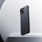 PITAKA MagEZ Case 4 // Black/Grey Twill // 1500D (iPhone15 Pro)