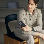 PITAKA MagEZ Case 4 // Black/Grey Twill // 600D (iPhone 15)