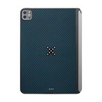 PITAKA MagEZ Case Pro // Black/Blue Twill (iPad Pro 11" 2022)