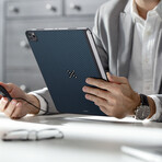 PITAKA MagEZ Case Pro // Black/Blue Twill (iPad Pro 11" 2022)