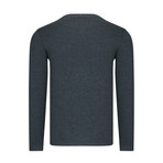 Set of 2 V-Neck Knit Tops // Anthracite + Dark Blue (S)