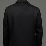 Zip Up Wool Jacket // Black // Style 2 (L)