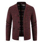 Cardigan Sweater // Burgundy (XS)