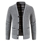 Cardigan Sweater // Light Gray (XL)