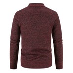 Cardigan Sweater // Burgundy (XL)