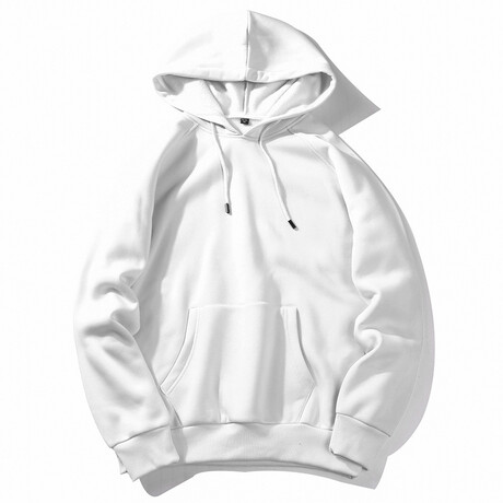 Hoodie // Solid White (XS)