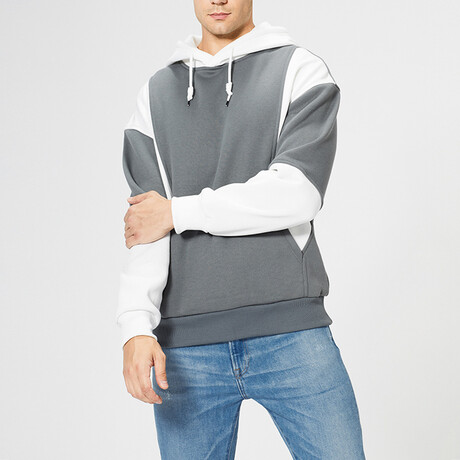 Hoodie // White + Gray (XS)