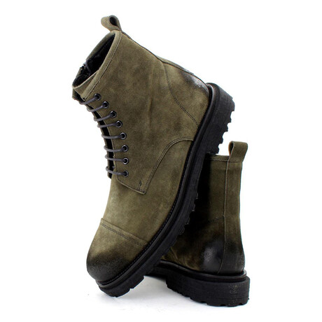 Gene Boots // Green Suede (Euro: 38)