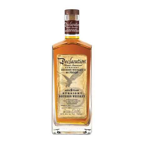Declaration Straight Bourbon Whiskey // 6 Years Old // 750 ml