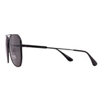 Men's // Prada - PR63XS 1AB731 Aviator Sunglasses // Black + Gray