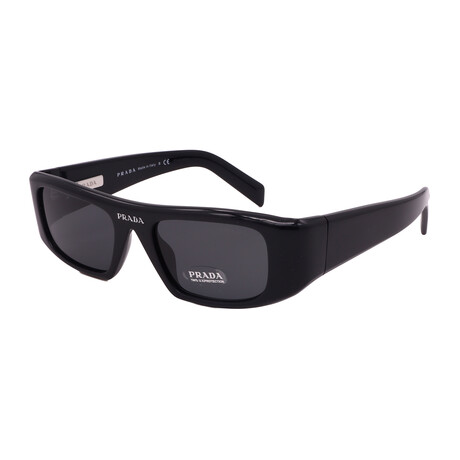 Mens PR20WS 1AB5S0 Sunglasses // Black +Dark Grey