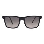 Mens PR19XS 07F09G Sunglasses // Black + Light Grey