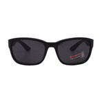 Mens PS05VS 1BO5S0 Sunglasses // Black Demishiny + Dark Grey